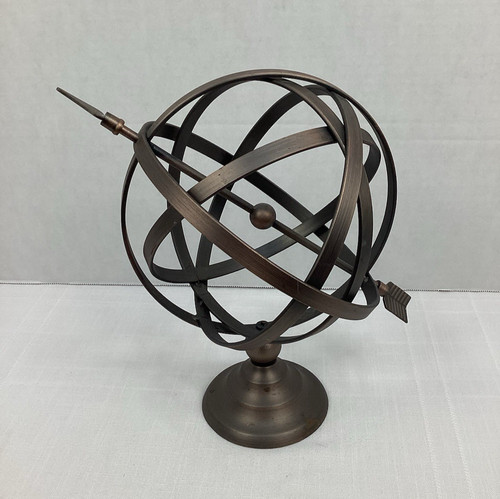 Metal armillary sphere with - sphere,