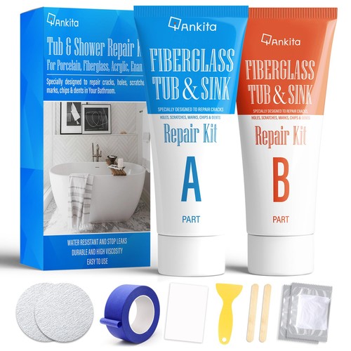 Tub repair kit white - white,, chip