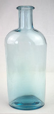 Royal Infirmary Of Edinburgh Medicine Bottle In Blue Glass. Rare. VGC. FREE P+P