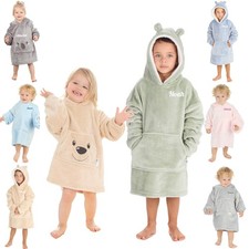 Personalised Kids Hoodie Bear