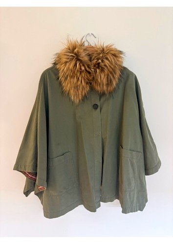 Med army green cape - med,