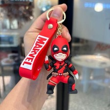 Marvel Deadpool and Wolverine Keychain PVC Doll PendantAccessories In stock New