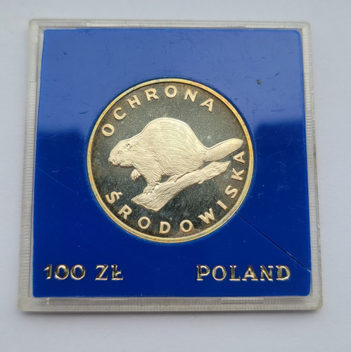Poland 100 zlotych beaver - poland,,