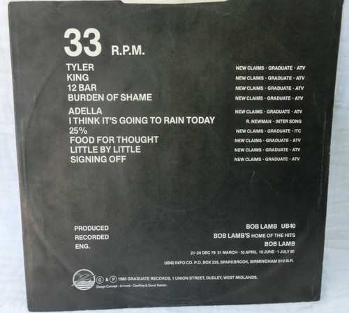 Vinyl ub40 signing off 1980 - vinyl, :