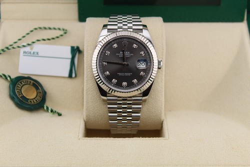 Rolex datejust grey - datejust, diamond