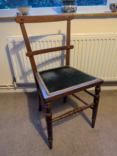 Edwardian bedroom chair - bedroom,