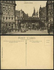 London Old Postcard LUDGATE