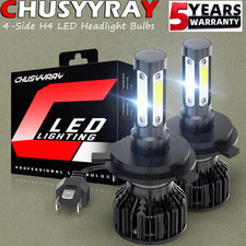 2Pcs H4 LED Headlight Bulbs