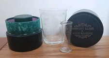 Victorian Cased Medicine Glass & Minim Measure