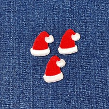 3-Pack Santa Hat Applique