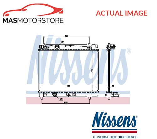 Engine cooling radiator - engine,