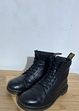 Dr. Martens Air Wair CLASSIC Black Smooth Leather Boots Kids size 3 Black  1460J