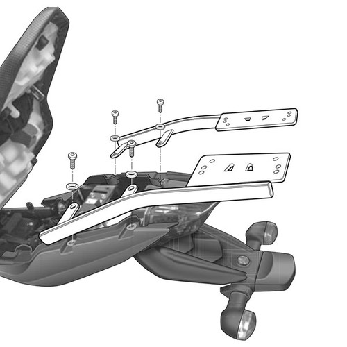 Shad top box fitting kit - shad,