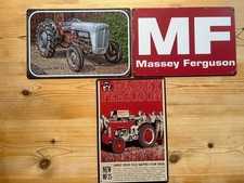 3 x RETRO METAL SIGNS  A4 30cm