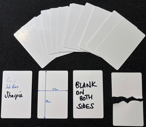 Blank playing cards - blank,