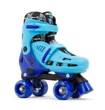 SFR Hurricane IV Adjustable Quad Roller Skates Shark - Optional Skate Bag