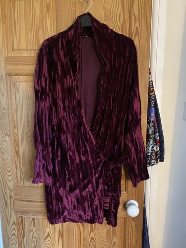 Zara magenta crushed velvet - magenta,
