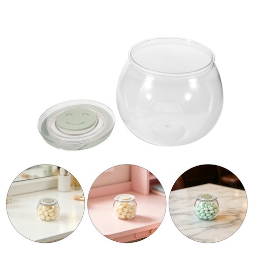 Plastic candy jar with lids - candy,