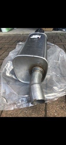 Rear exhaust silencer back - back, box