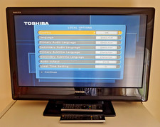 Toshiba 32XV555D 32” Colour TV, Freeview, remote control. 1920 x 1080 Full HD.