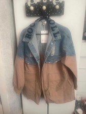 2-Tone Denim & Canvas Jacket