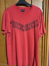 Diesel Men's Red T-Shirt Large