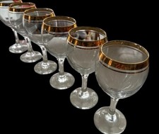 Vintage Wine Glasses Set 6
