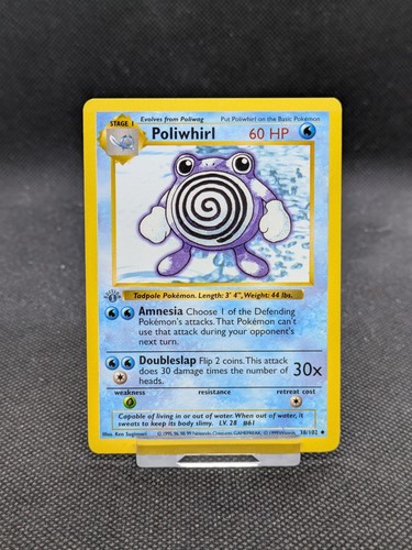 Pokemon poliwhirl shadowless - pokemon,