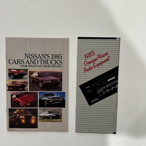 1985 nissan brochure catalog - nissan,
