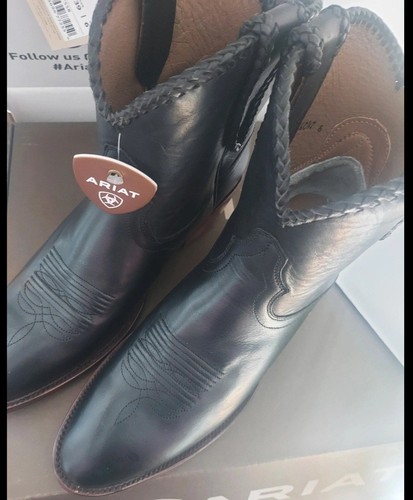 Ariat leather western boots - ariat,