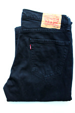 Levi's 751 jeans men’s classic straight leg W34 L32 jet black stretch LEVH177
