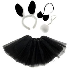 Kids Black Bunny Ears Tutu