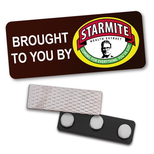 Starmite badge 76x32mm keir - starmite,