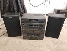 Sony LBT-D117 Compact Hi-Fi Stereo System with Speakers Tested No Remote
