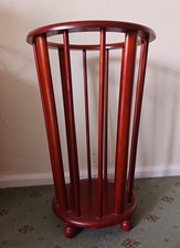 Large Tall Vintage WOODEN UMBRELLA STAND Walking Stick Storage Hallway