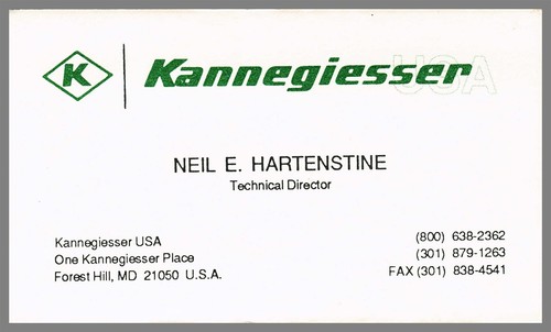 Kannegiesser neil hartenstine - kannegiesser,