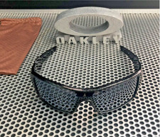 OAKLEY OIL RIG | POLISHED BLACK W/ SILVER GHOST TEXT | BLACK IRIDIUM