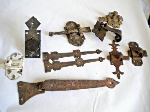 Antique french latches - antique, hinges