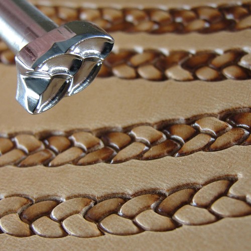 Double braid border leather - double,
