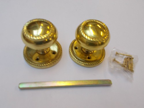 Solid brass georgian - georgian, round