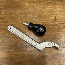 Vintage Britool Tools - Slotted Stumpy Screwdriver / 3150 Spanner