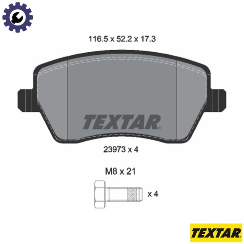 Brake pad set - set,