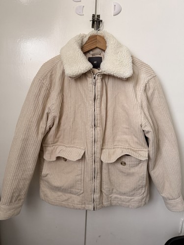 Mens beige winter jacket - beige,