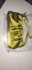 Green satin clutch bag with - clutch,