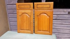pair solid medium oak kitchen