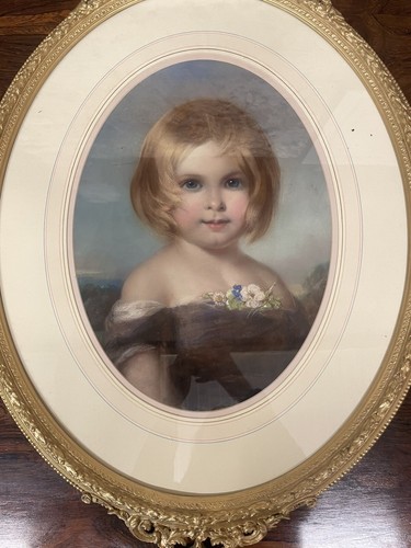 19th century pastel painting - pastel,