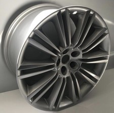 Jaguar 20" Kasuga Wheel XJ Genuine Jaguar OEM Kasuga Wheel Silver C2D4246 Rear