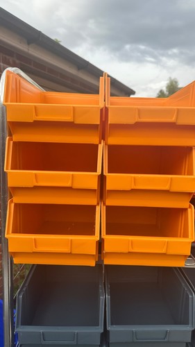 Plastic picking bins stackable - plastic,