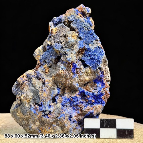 Deep blue azurite - azurite, crystal