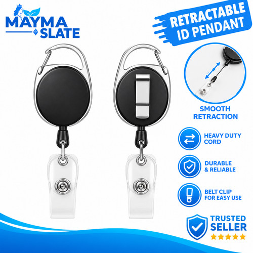 Retractable key chain card - id,